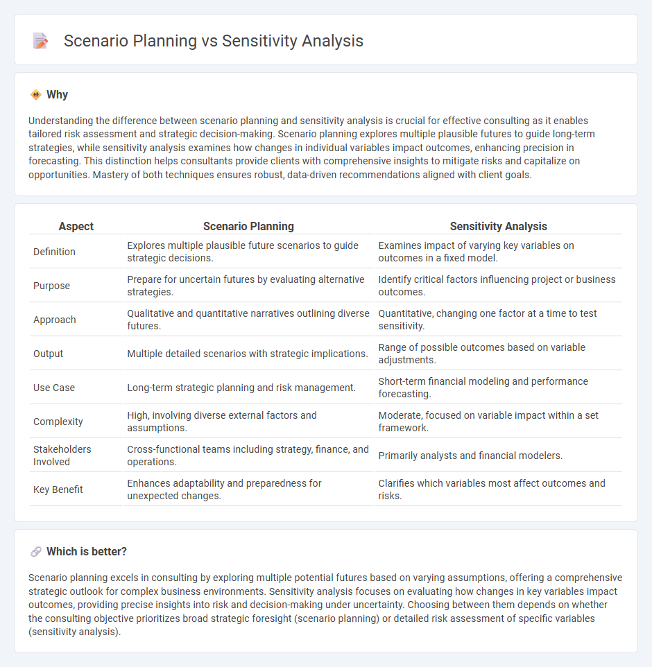 Scenario Planning vs Sensitivity Analysis in Consulting