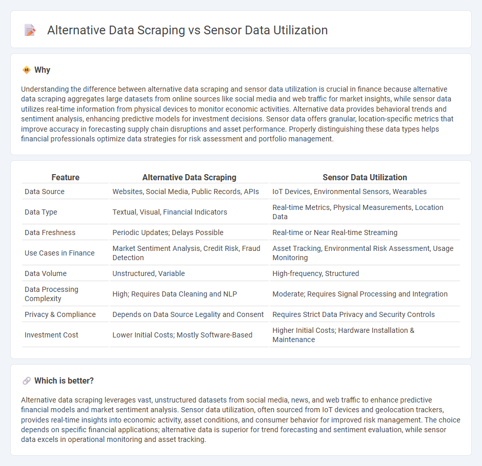 Alternative Data Scraping vs Sensor Data Utilization in Finance