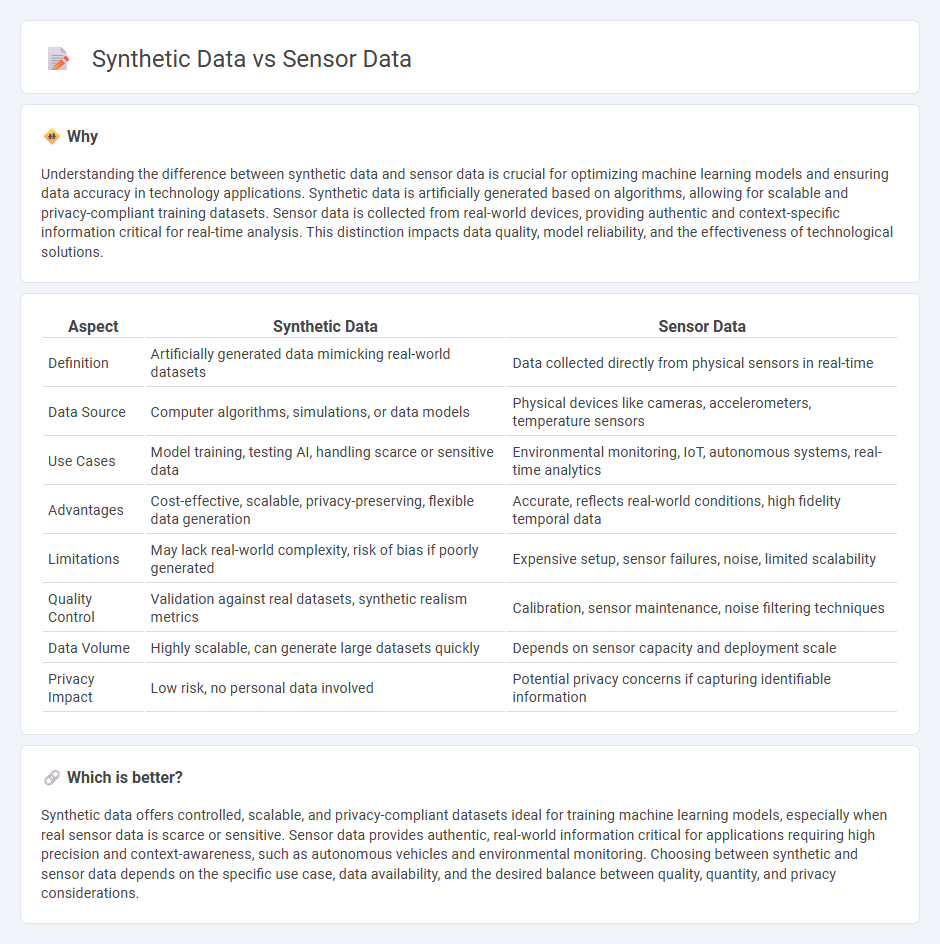 Synthetic Data vs Sensor Data in Technology