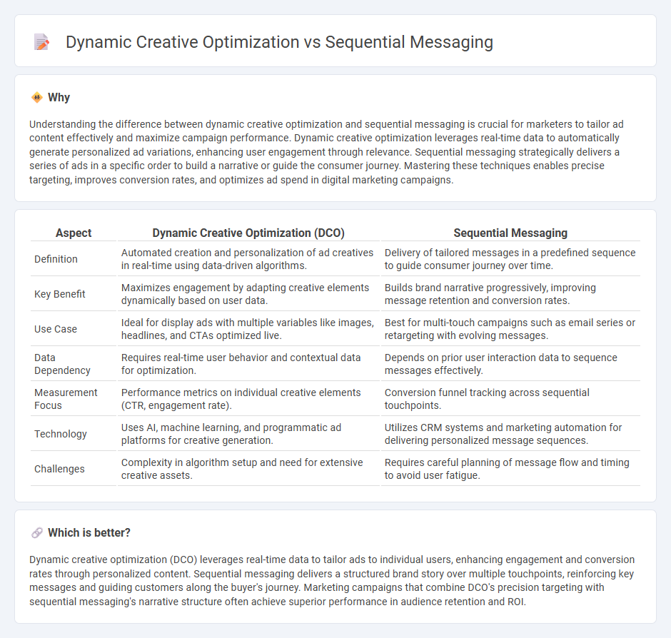 Dynamic Creative Optimization vs Sequential Messaging in Marketing