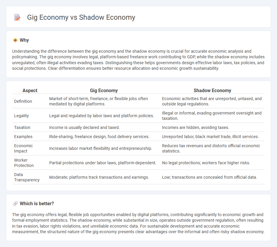 Gig Economy vs Shadow Economy in Economy