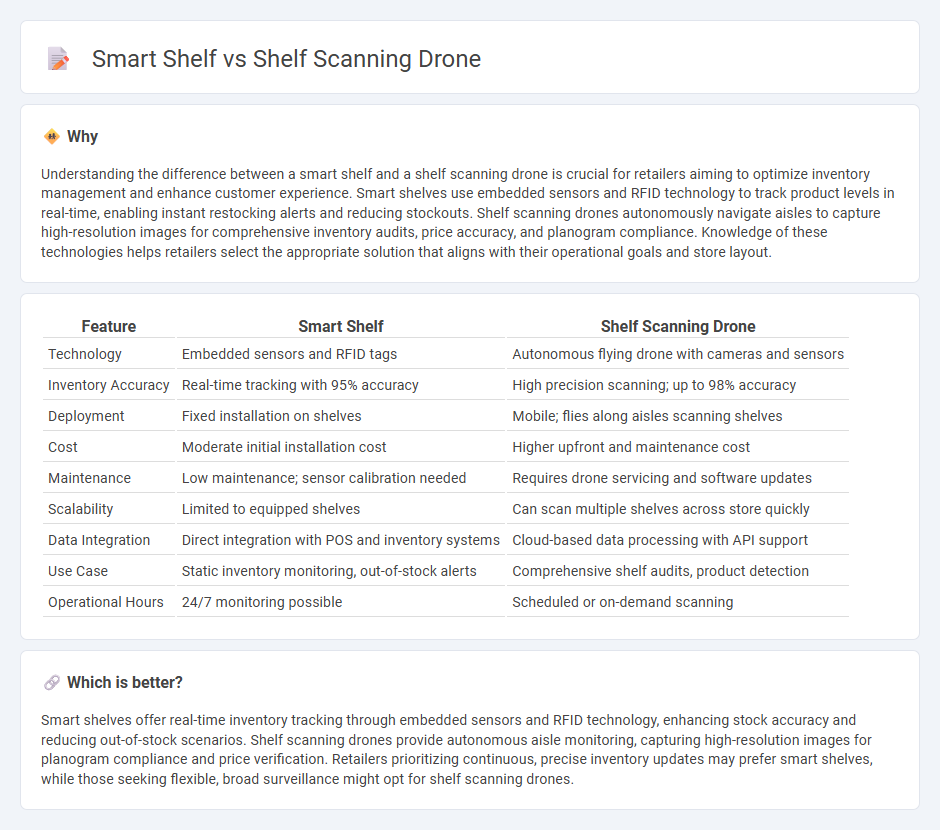 Smart Shelf vs Shelf Scanning Drone in Retail