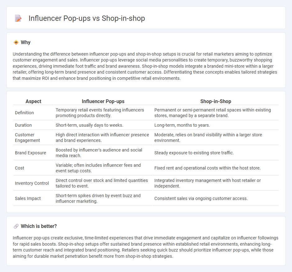 Influencer Pop-Ups vs Shop-In-Shop in Retail