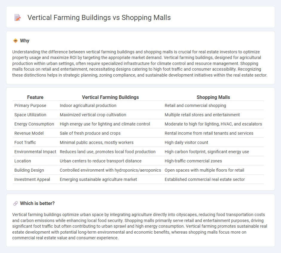 Vertical Farming Buildings vs Shopping Malls in Real Estate