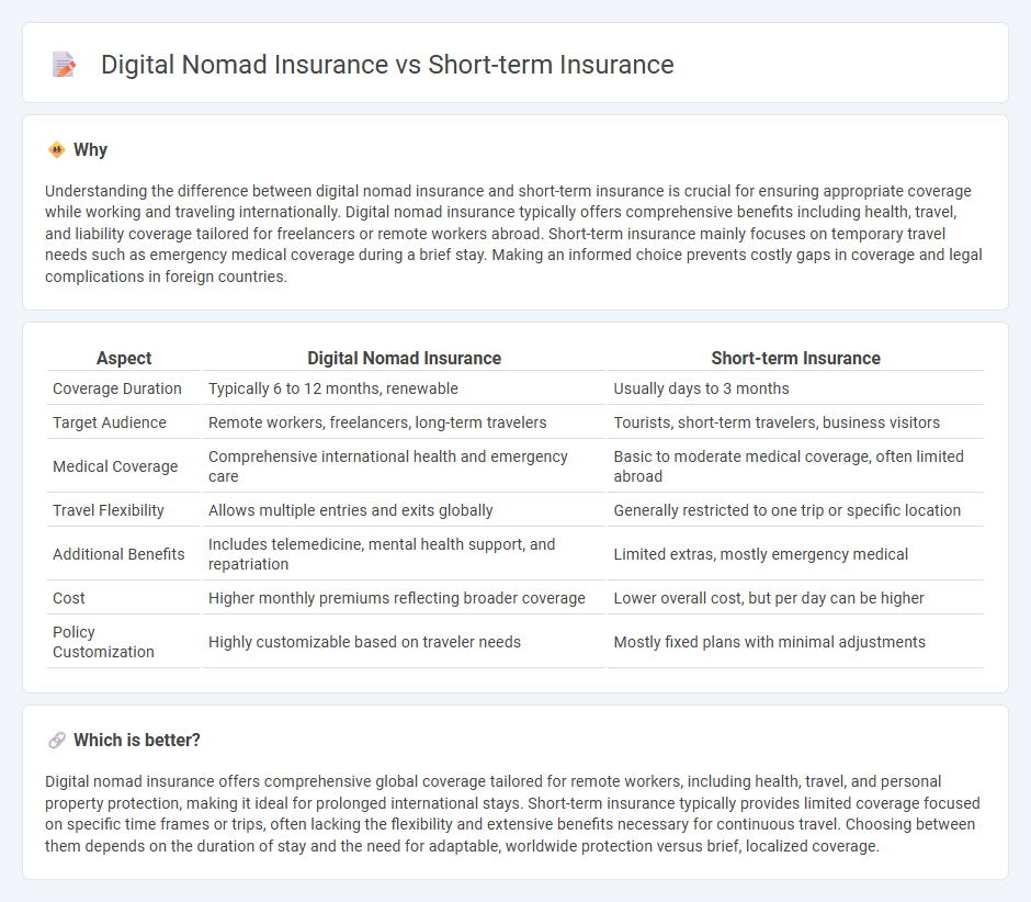 Digital Nomad Insurance vs Short-Term Insurance in Insurance
