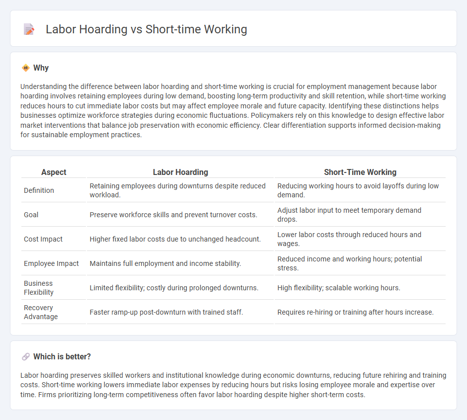 Labor Hoarding vs Short-Time Working in Employment