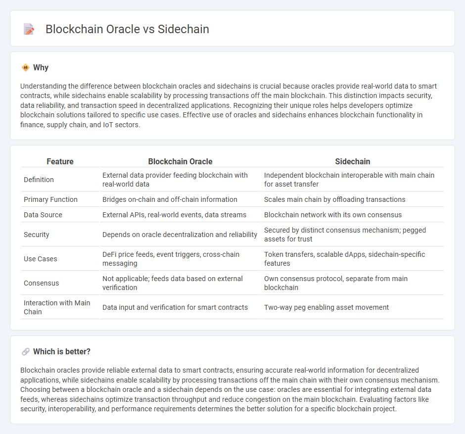 Blockchain Oracle vs Sidechain in Technology