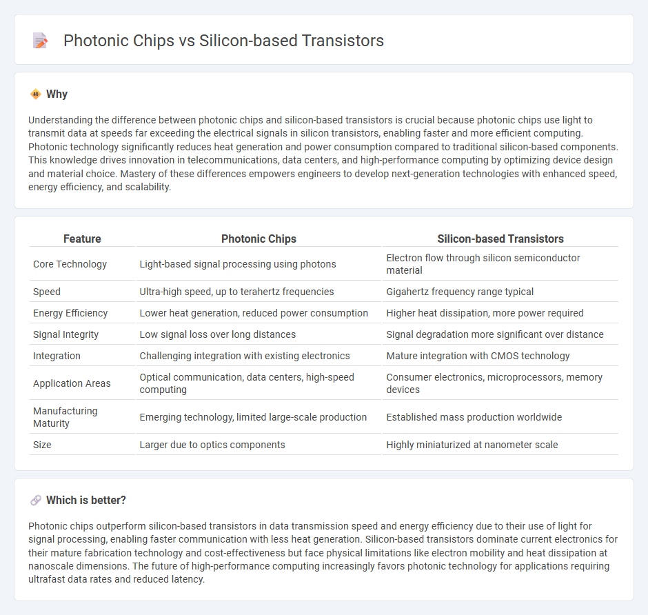 Photonic Chips vs Silicon-Based Transistors in Technology