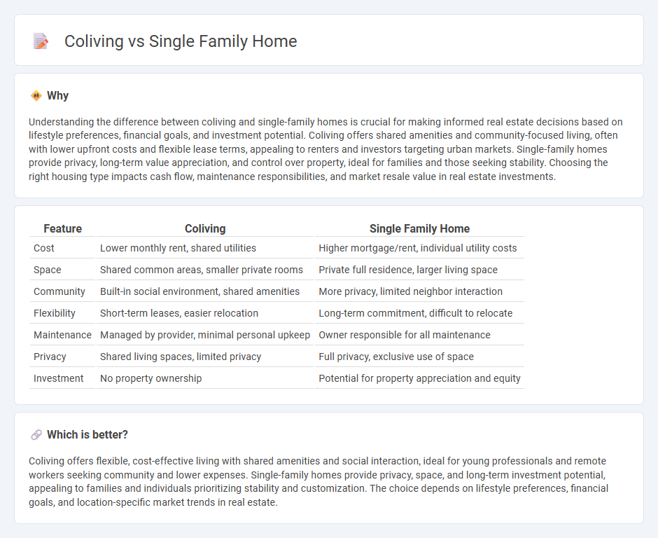 Coliving vs Single Family Home in Real Estate