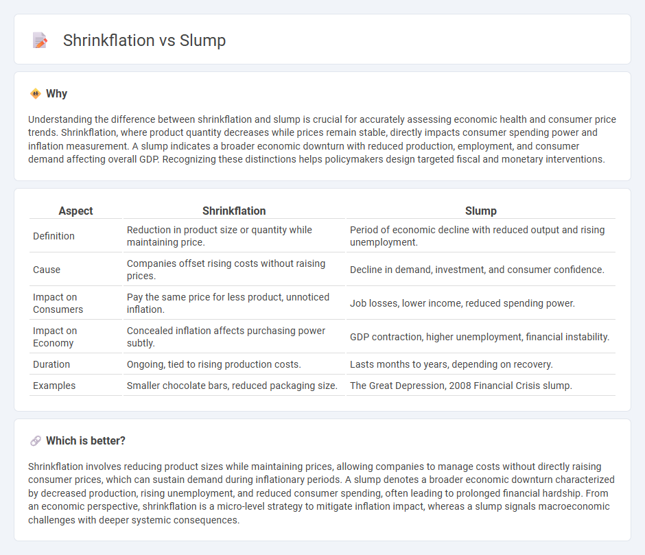 Shrinkflation vs Slump in Economy