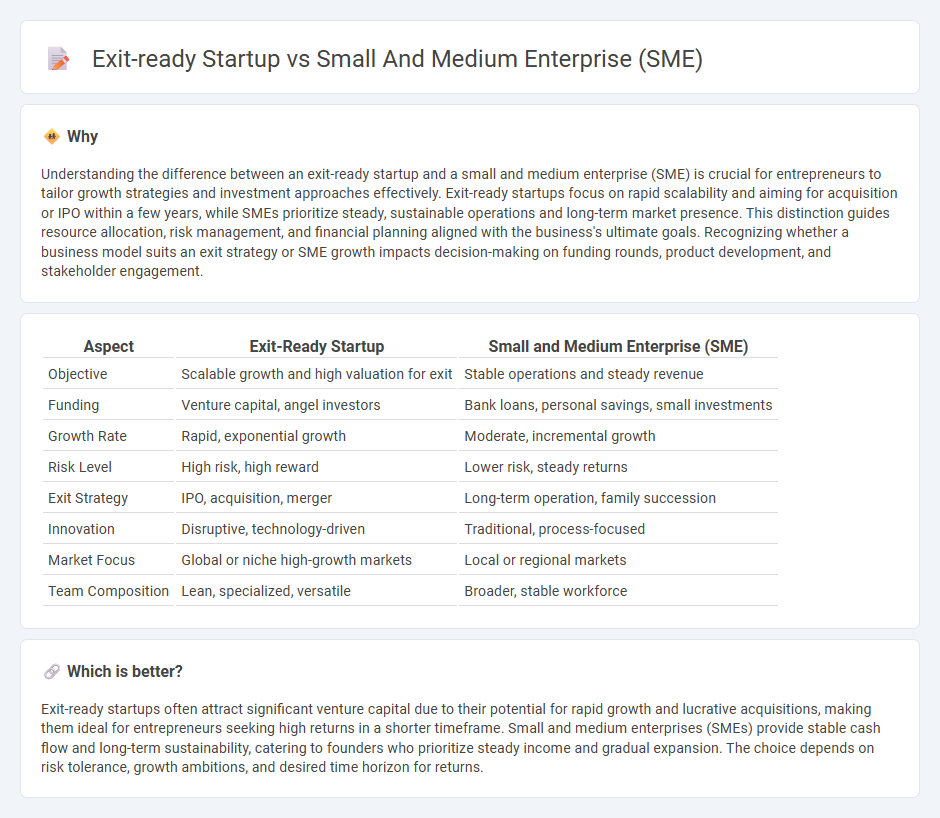 Exit-Ready Startup vs Small And Medium Enterprise (Sme) in Entrepreneurship