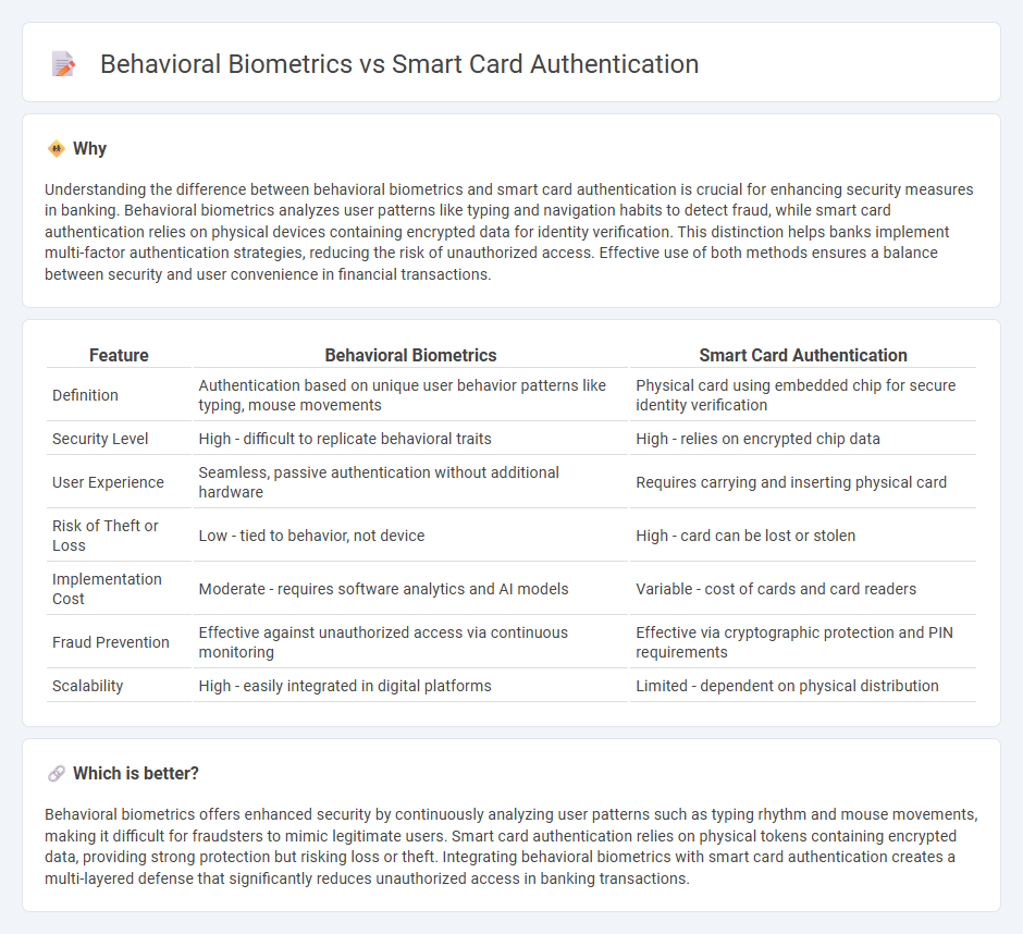 Behavioral Biometrics vs Smart Card Authentication in Banking