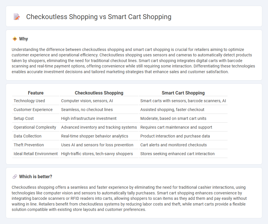 Checkoutless Shopping vs Smart Cart Shopping in Retail