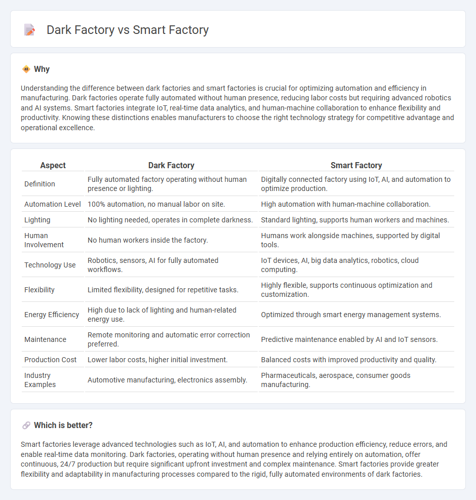 Dark Factory vs Smart Factory in Manufacturing