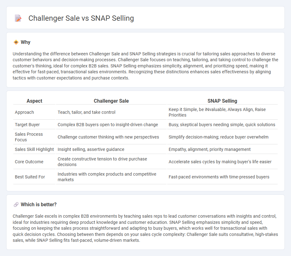 Challenger Sale vs Snap Selling in Sales