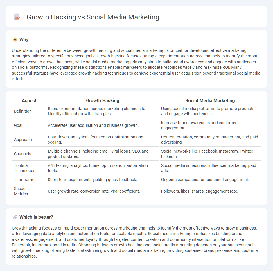 Growth Hacking vs Social Media Marketing in Marketing