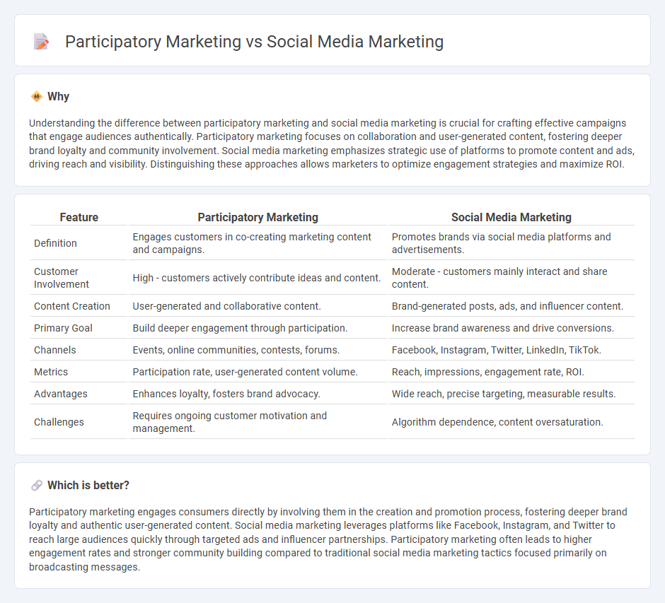 Participatory Marketing vs Social Media Marketing in Marketing