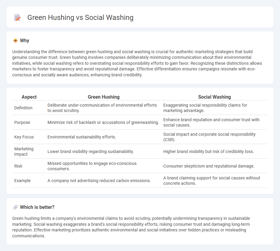 Green Hushing vs Social Washing in Marketing