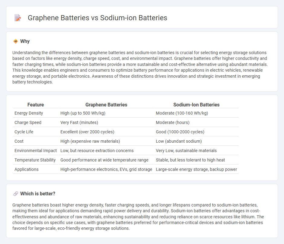Graphene Batteries vs Sodium-Ion Batteries in Technology