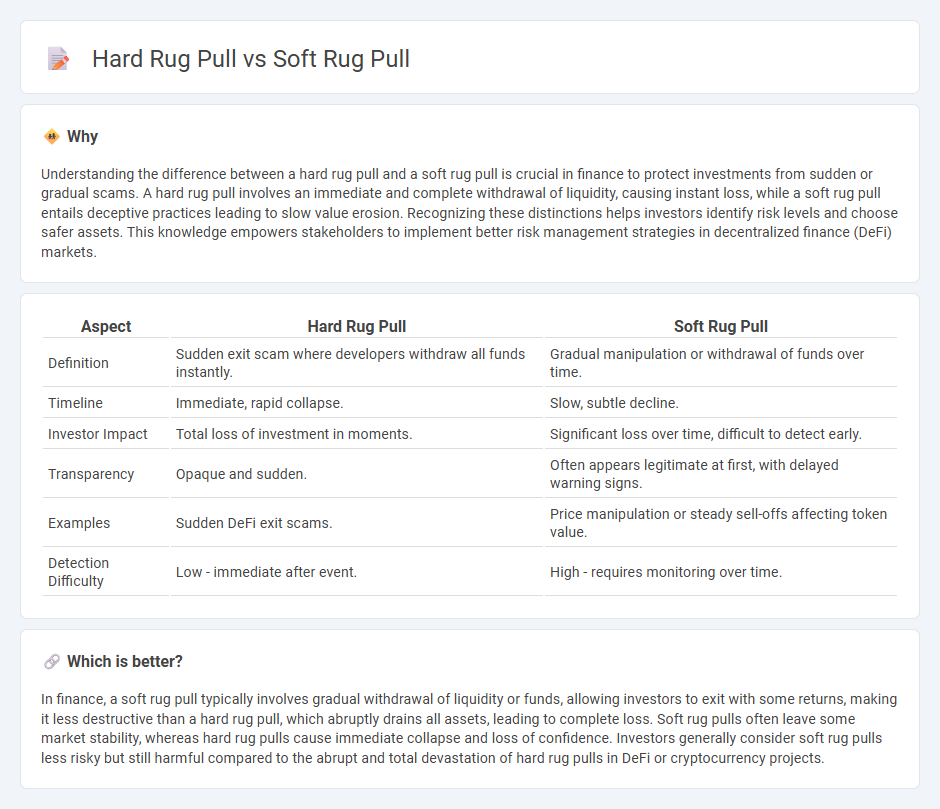 Hard Rug Pull vs Soft Rug Pull in Finance