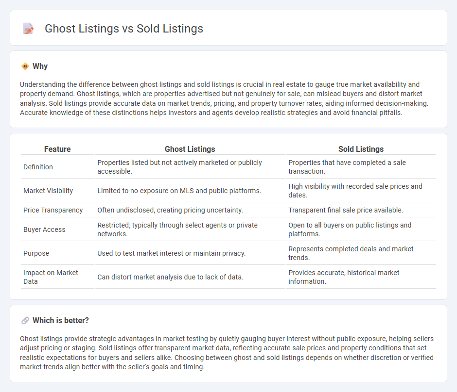 Ghost Listings vs Sold Listings in Real Estate