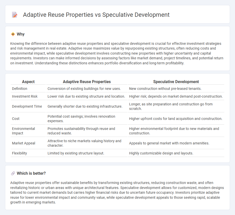 Adaptive Reuse Properties vs Speculative Development in Real Estate