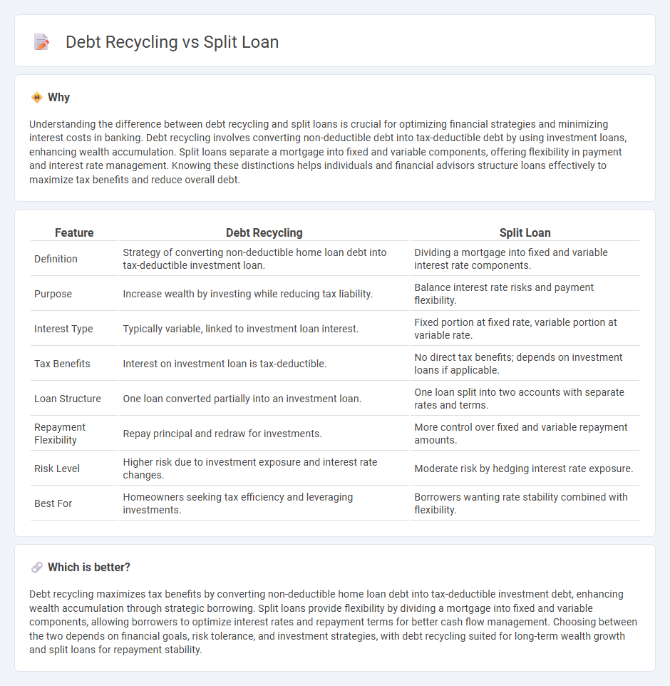 Debt Recycling vs Split Loan in Banking