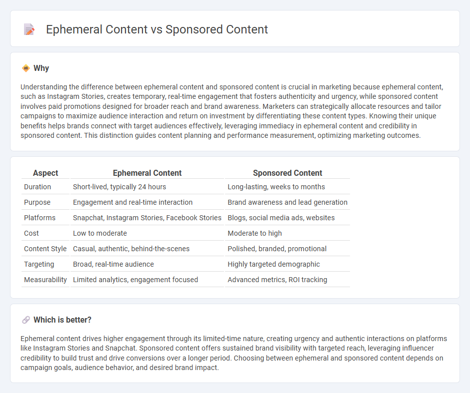 Ephemeral Content vs Sponsored Content in Marketing