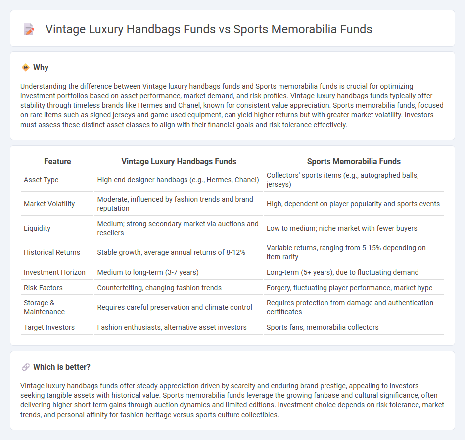 Vintage Luxury Handbags Funds vs Sports Memorabilia Funds in Investment