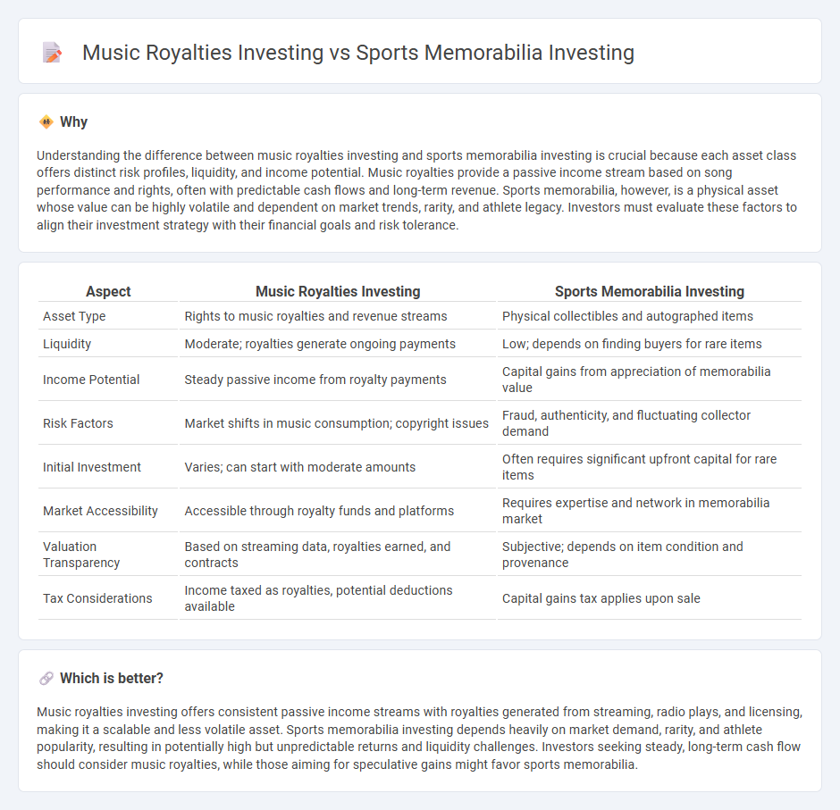 Music Royalties Investing vs Sports Memorabilia Investing in Investment