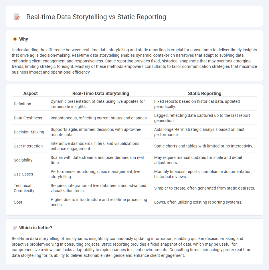 Real-Time Data Storytelling vs Static Reporting in Consulting
