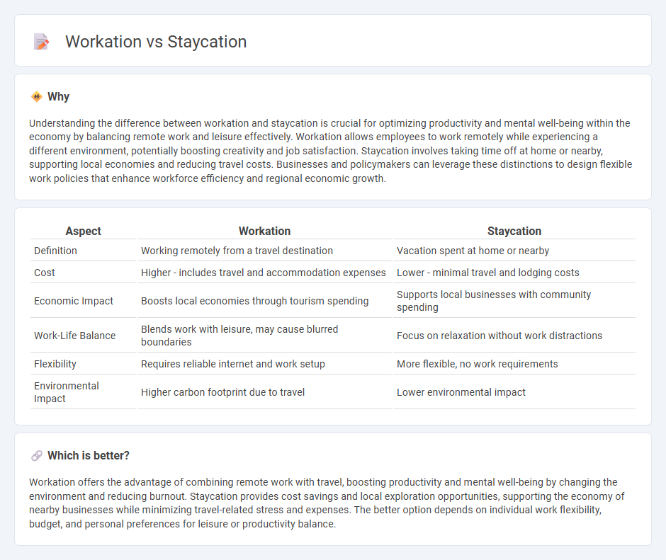 Workation vs Staycation in Economy