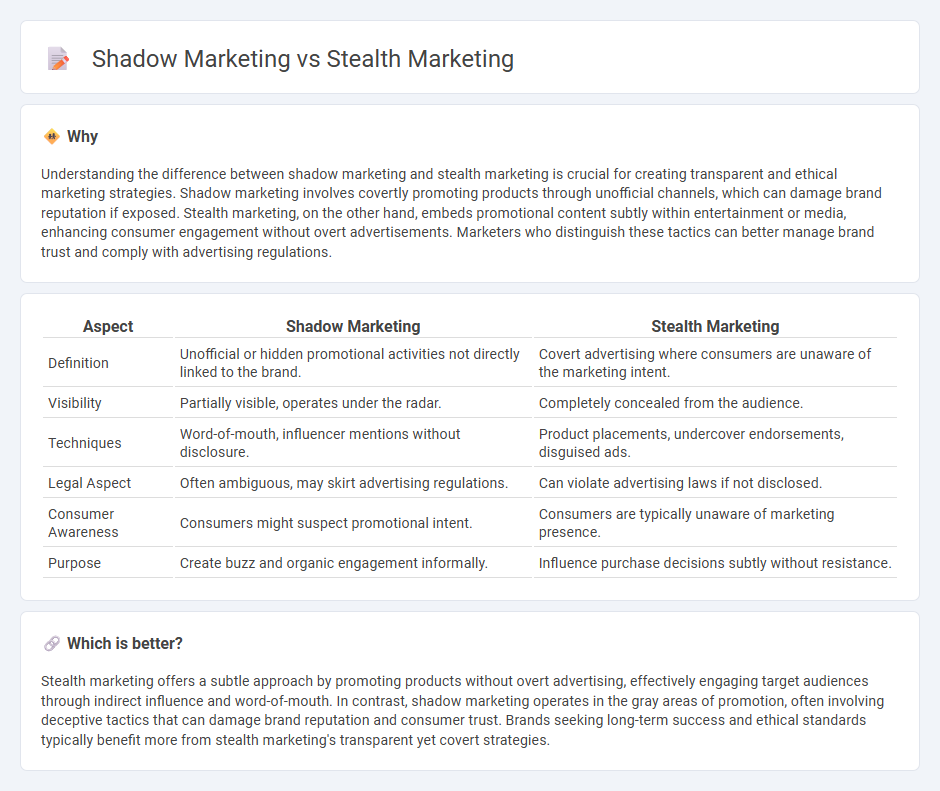 Shadow Marketing vs Stealth Marketing in Marketing