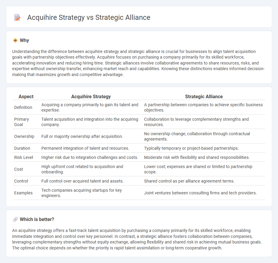 Acquihire Strategy vs Strategic Alliance in Consulting