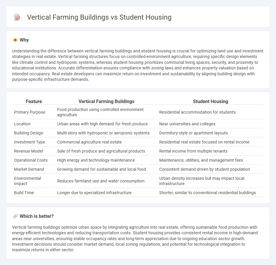 Vertical Farming Buildings vs Student Housing in Real Estate