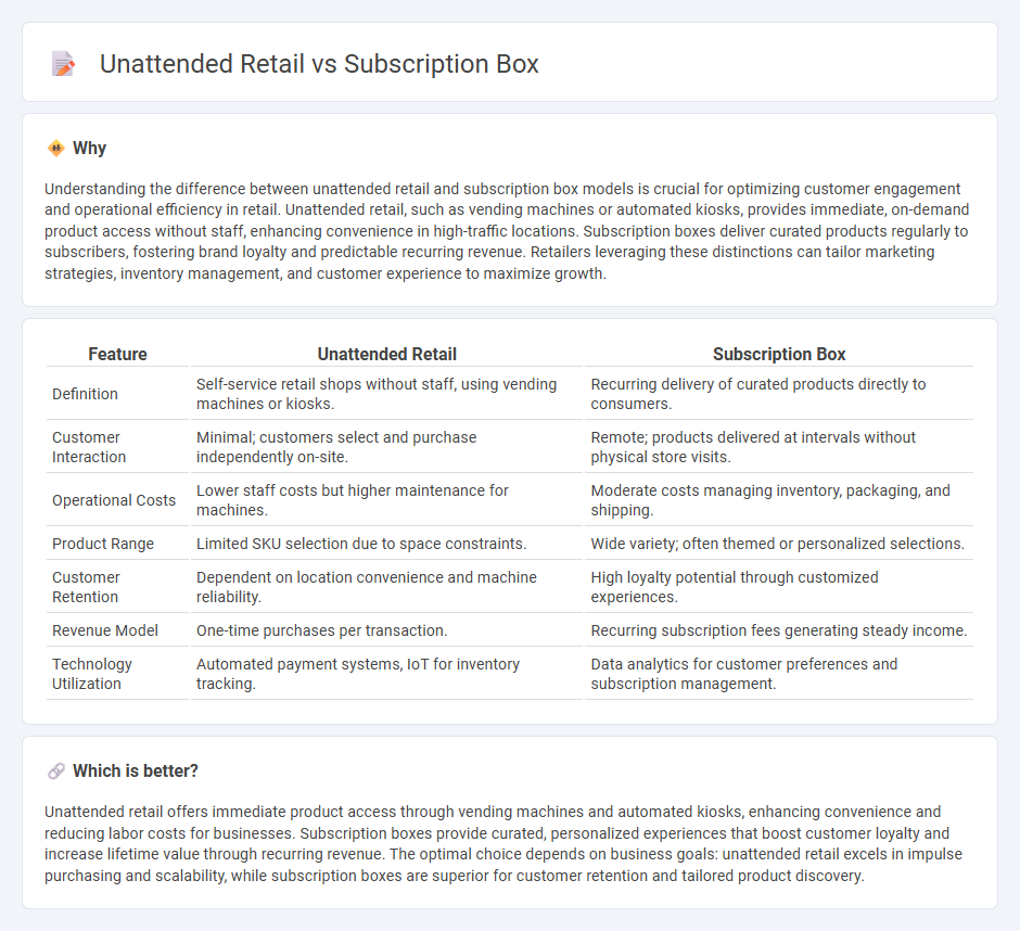 Unattended Retail vs Subscription Box in Retail