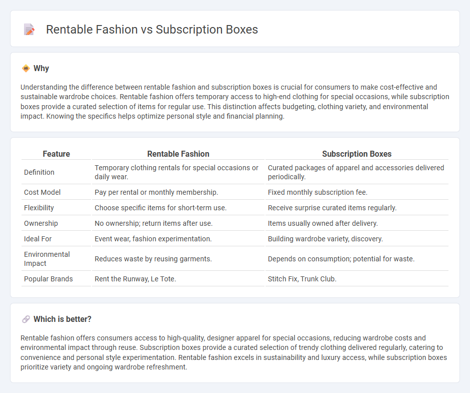 Rentable Fashion vs Subscription Boxes in Commerce