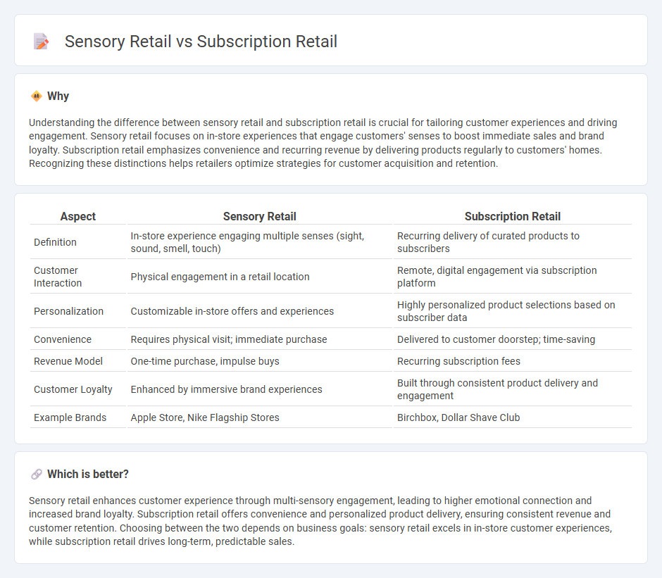Sensory Retail vs Subscription Retail in Retail