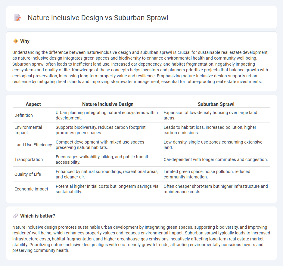 Nature Inclusive Design vs Suburban Sprawl in Real Estate