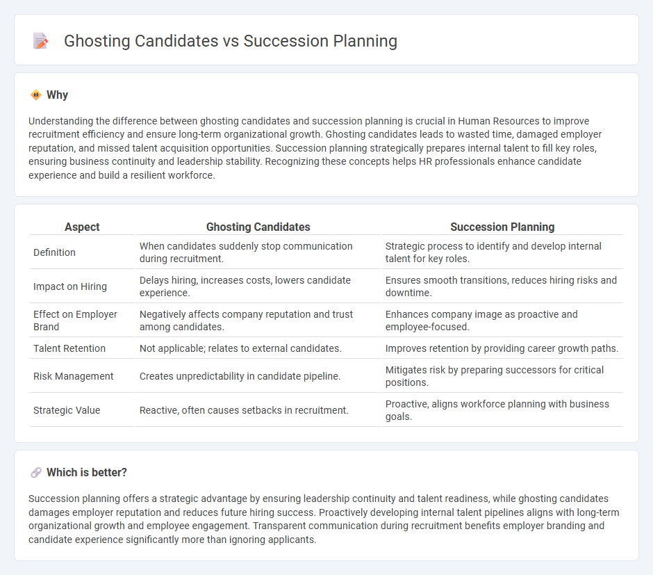Ghosting Candidates vs Succession Planning in Human Resources