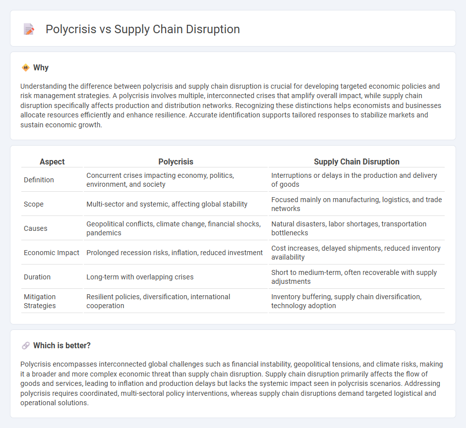 Polycrisis vs Supply Chain Disruption in Economy