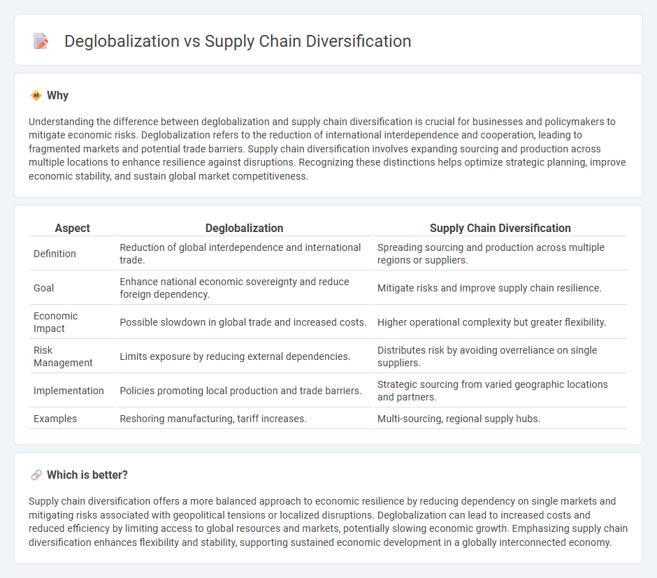 Deglobalization vs Supply Chain Diversification in Economy