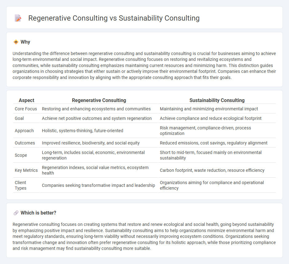 Regenerative Consulting vs Sustainability Consulting in Consulting