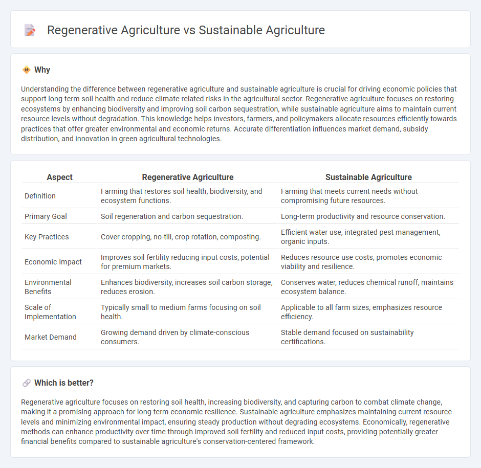 Regenerative Agriculture vs Sustainable Agriculture in Economy