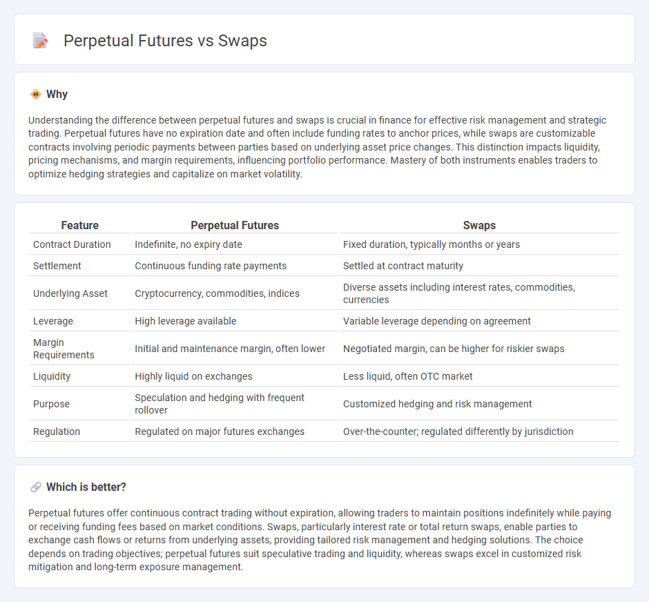 Perpetual Futures vs Swaps in Finance
