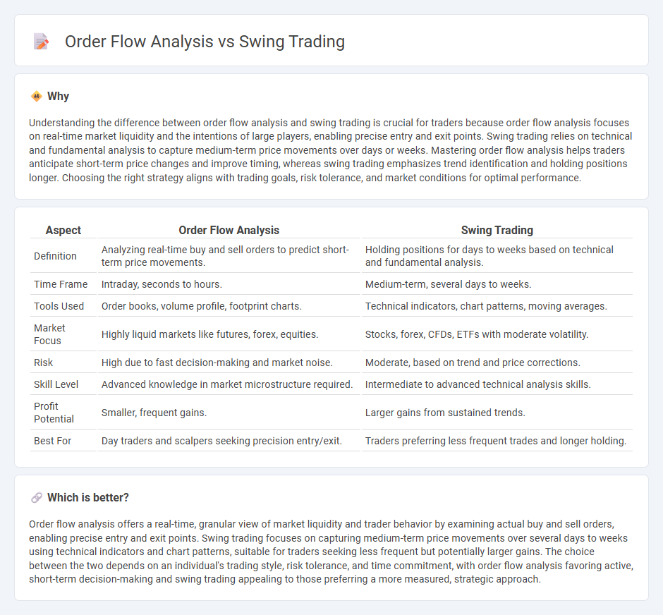 Order Flow Analysis vs Swing Trading in Trading
