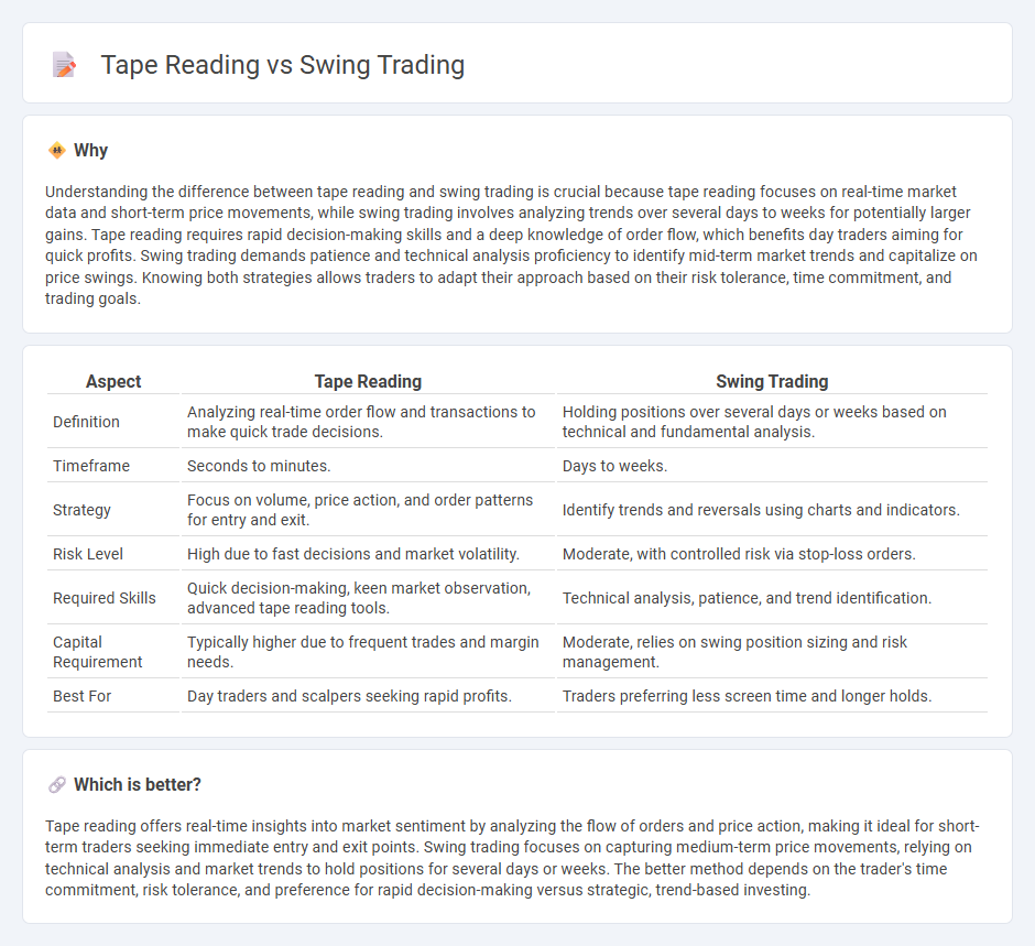 Tape Reading vs Swing Trading in Trading