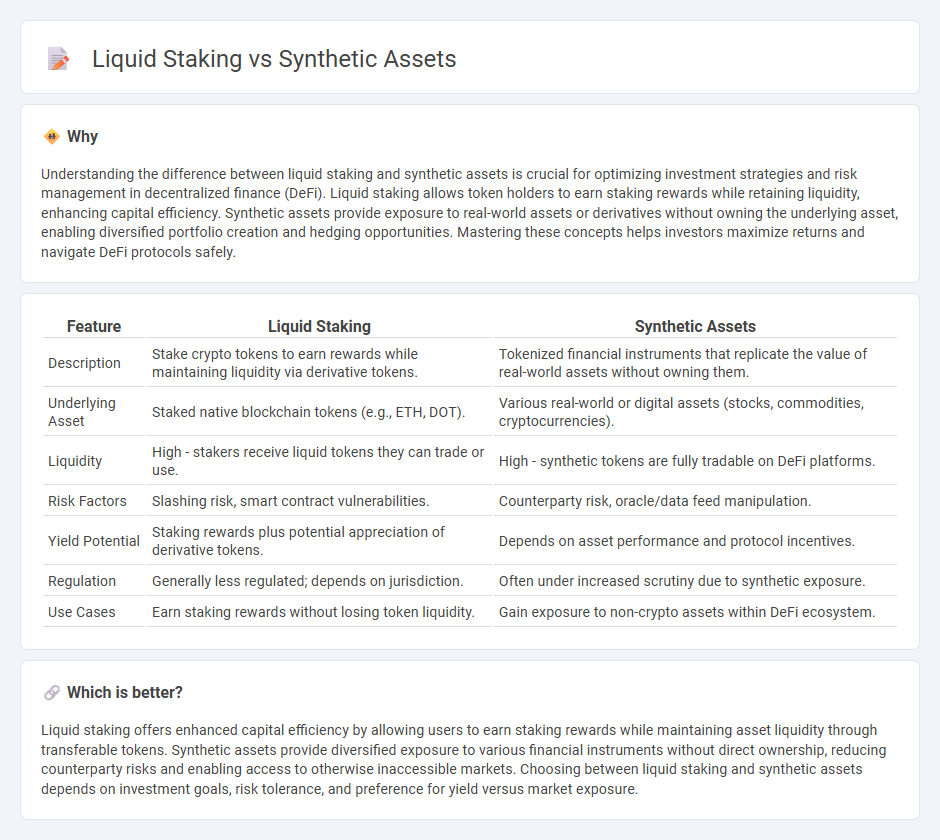 Liquid Staking vs Synthetic Assets in Finance