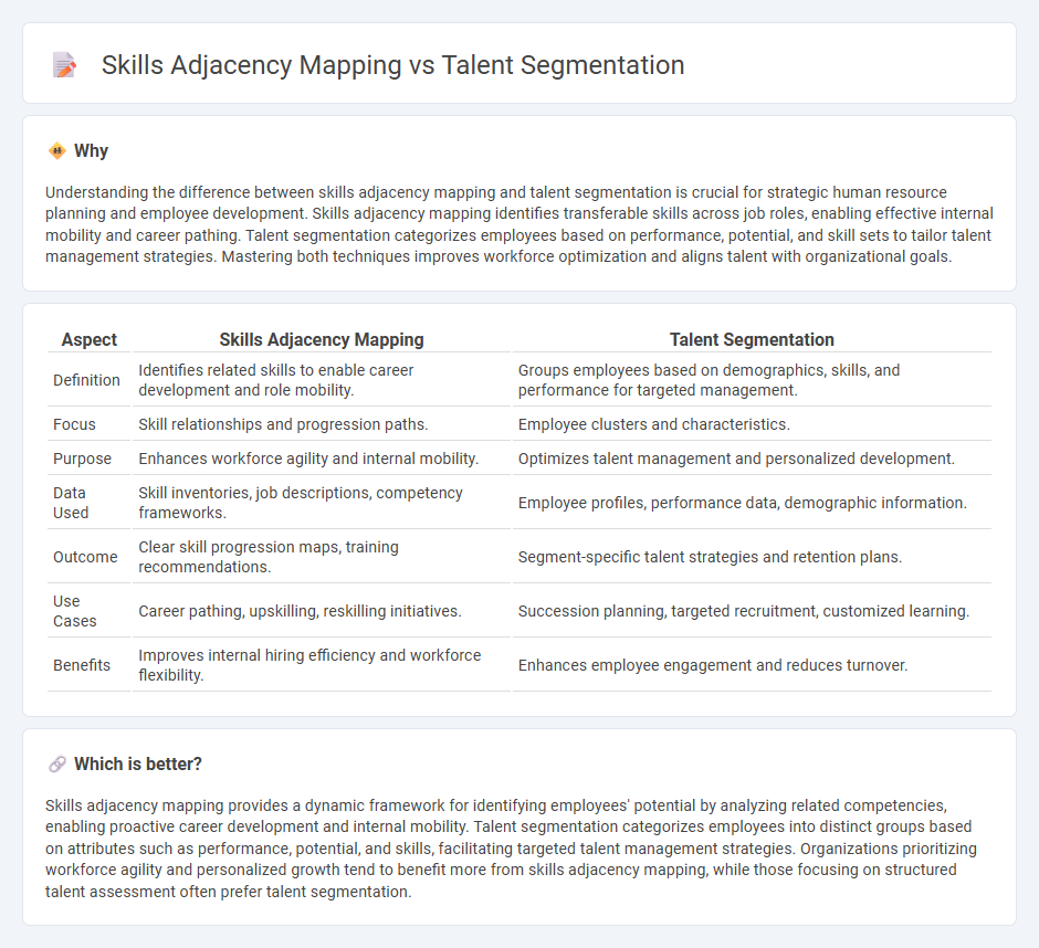 Skills Adjacency Mapping vs Talent Segmentation in Human Resources