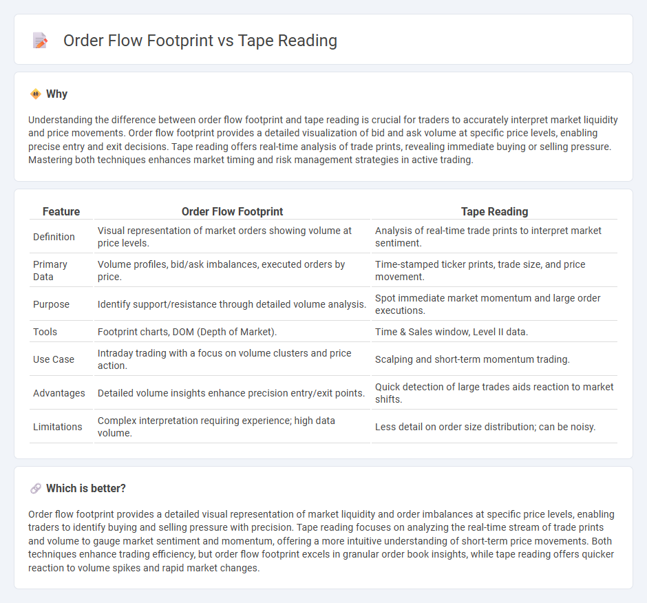 Order Flow Footprint vs Tape Reading in Trading